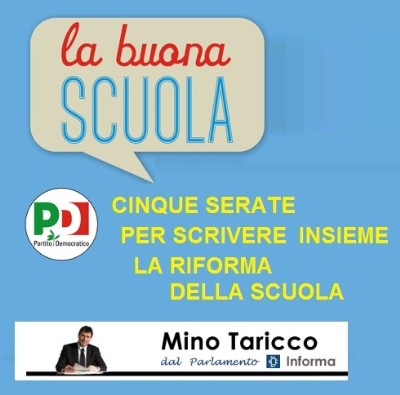 LA BUONA SCUOLA : CINQUE SERATE PER APPROFONDIRE