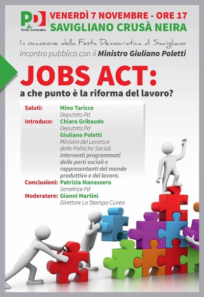 “Jobs Act”: facciamo il punto sulla Riforma del Lavoro con il Ministro Poletti