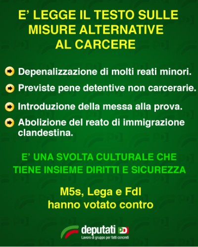 PENE DETENTIVE NON CARCERARIE