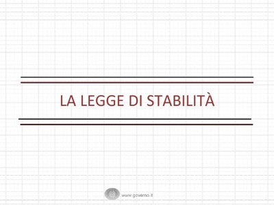 STABILITÀ, PRIME CONSIDERAZIONI SULLE MISURE AL SENATO