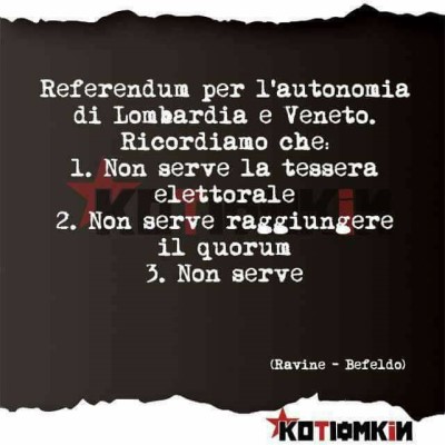 REFERENDUM LOMBARDIA E VENETO