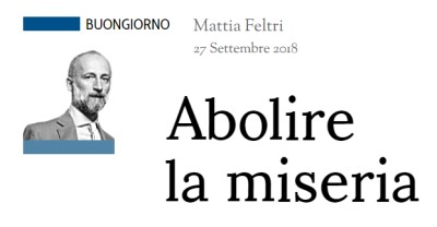 ABOLIRE LA MISERIA