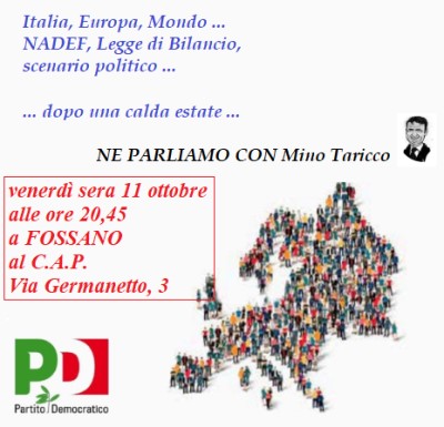 VENERDI' SERA NE PARLIAMO INSIEME