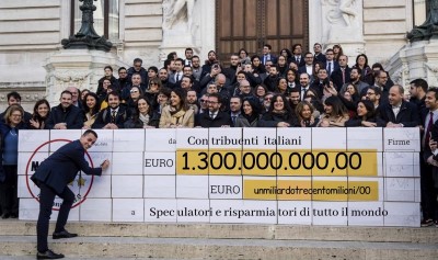 GRAZIE AL GOVERNO GIALLOVERDE, I NOSTRI CONTRIBUENTI OMAGGIANO A SPECULATORI E RISPARMIATORI 1,3 MLD