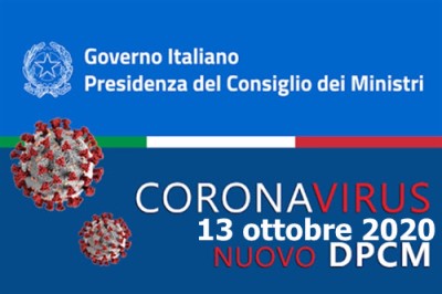 FIRMATO IL DPCM 13 OTTOBRE 2020.