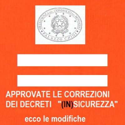 IN G.U. IL DECRETO CHE MODIFICA I “DECRETI SICUREZZA”