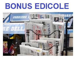 BONUS UNA TANTUM EDICOLE E CREDITO DI IMPOSTA PER I SERVIZI DIGITALI