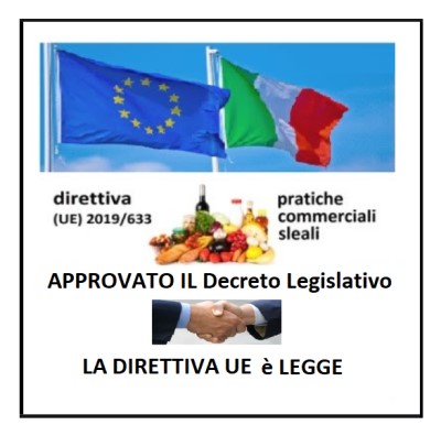 APPROVATO IN CDM IL D.LGS PRATICHE SLEALI NEI RAPPORTI COMMERCIALI DELLA FILIERA AGROALIMENTARE