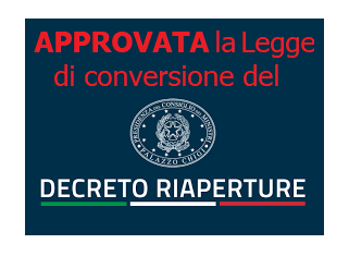 APPROVATO DECRETO RIAPERTURE