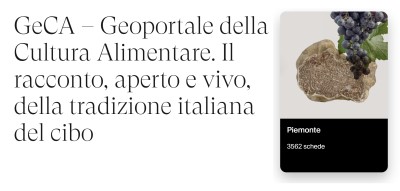 GECA: IL PORTALE DELLA CULTURA AGROALIMENTARE