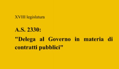 APPROVATA LA DELEGA ALLA RIFORMA DEL CODICE DEI CONTRATTI