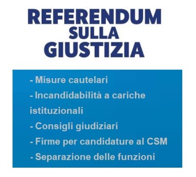 REFERENDUM GIUSTIZIA 12 GIUGNO 2022