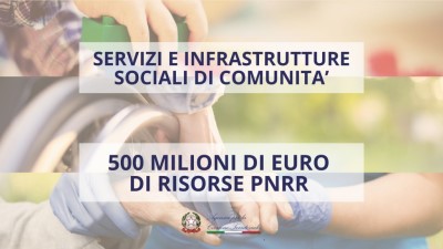 SERVIZI E INFRASTRUTTURE SOCIALI DI COMUNITA' - PNRR