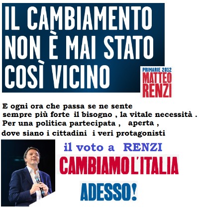 BALLOTTAGGIO : ADESSO RENZI